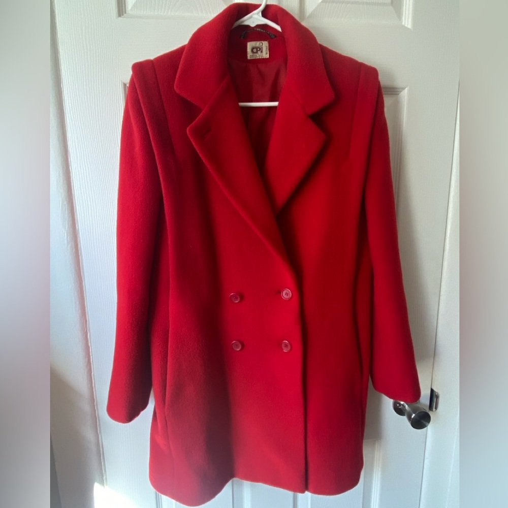 VTG Red Wool Coat